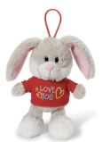 Nici Love You Rabbit in a T-shirt with a curtain 15 cm
