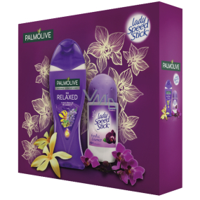 Palmolive Relax Shower Gel 250 ml + Lady Speed Stick Black Orchid, cosmetic set