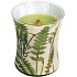 WoodWick Decal Fern - Fern scented candle with wooden wick and lid glass medium 275 g