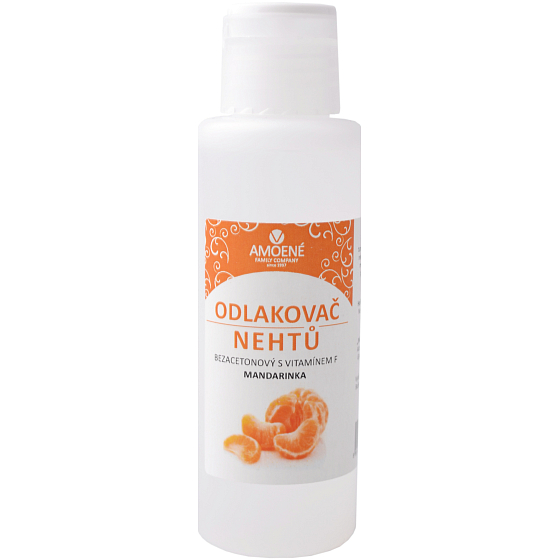 Amoené Mandarin and vitamin F acetone-free nail polish remover 100 ml