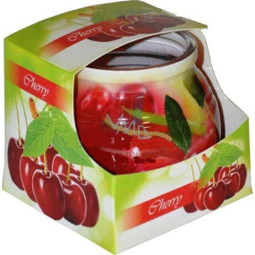 Admit Cherry - Cherry decorative aromatic candle in glass 80 g