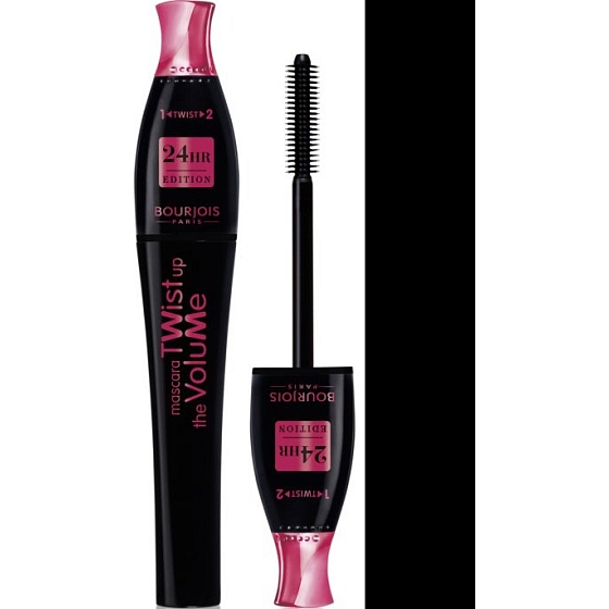 Bourjois Twist Up The Volume 24HR mascara for volume with 2-in-1 brush Black 8 ml
