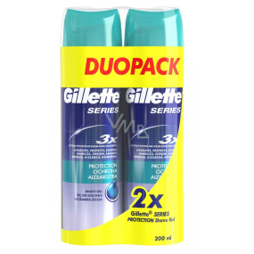 Gillette Series Protection shaving gel for men 2 x 200 ml, duopack
