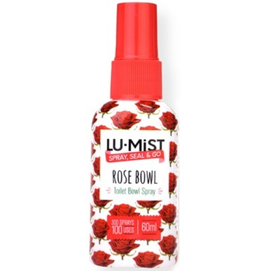 Lu-Mist Rose Bowl spray to toilet bowl freshener, sprayer 100 use 60 ml