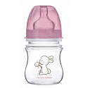 Canpol babies Little Cutie Wide neck bottle pink / blue for children from 0 months 120 ml 1 piece
