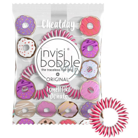 Invisibobble Original Cheatday Donut Dream Hair band pink-white with the scent of fresh donuts 3 pieces