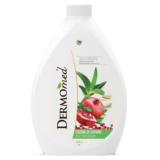 Dermomed Aloe Vera & Pomegranate liquid soap refill 1l