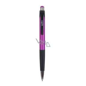 Spoko Ballpoint pen, blue refill, purple 0.5 mm