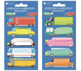 Self-adhesive car name tags 8 x 16 cm