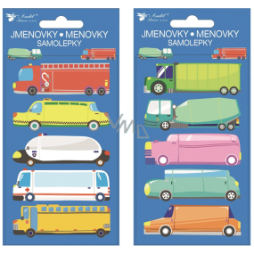 Self-adhesive car name tags 8 x 16 cm