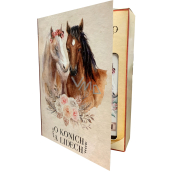 Bohemia Gifts About horses and people shower gel 250 ml + hair shampoo 250 ml, book cosmetic set