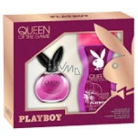 Playboy Queen of The Game eau de toilette for women 40 ml + shower gel 250 ml, gift set for women