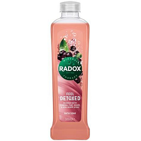 Radox Feel Detoxed Blended with Mineral Clay, Herbs & Acai Berry Scent bath foam 500 ml