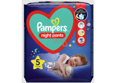 Pampers Night Pants size 5, 12 - 17 kg diaper panties 22 pcs