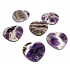 Fluorite Hmatka, healing gemstone in the shape of a heart natural stone 3 cm 1 piece, stone of geniuses