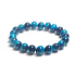 Tiger's eye blue bracelet elastic natural stone, ball 8 mm / 16-17 cm, stone of sun and earth, brings luck and wealth