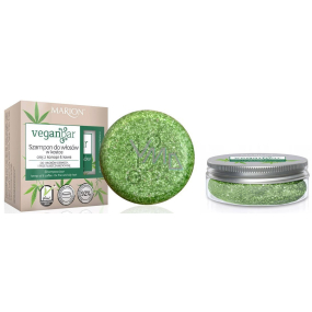 Marion Vegan Bar solid shampoo for oily hair with hemp oil and coffee 50 g