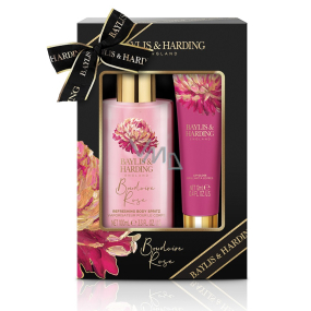 Baylis & Harding Secret Rose body spray 100 ml + lip gloss 12 ml, cosmetic set for women
