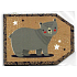 Nekupto Christmas gift cards Teddy Bear 5,5 x 7,5 cm 6 pieces