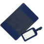 Albi Original Travel set of suitcase tag and document case Blue flower 19,5 x 16 x 2,5 cm