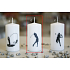 Lima Sporty Golfer candle white cylinder 50 x 100 mm 1 piece