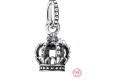 Sterling silver 925 Royal Crown - Noble luster, pendant for bracelet symbol
