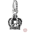 Sterling silver 925 Royal Crown - Noble luster, pendant for bracelet symbol