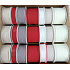 Ditipo Fabric Christmas ribbon Nordic white 2 m x 15 mm