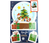 Albi Folding Christmas card 3D Snowman 11,5 x 17 cm