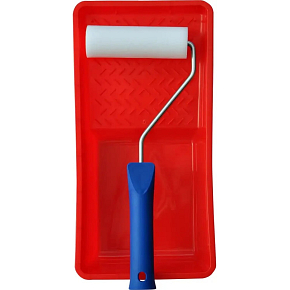 BARVY A LAKY HOSTIVAŘ Moltopren painting roller with holder and tray, 100 mm BARVY A LAKY HOSTIVAŘ Moltopren painting roller with holder and tray, 100 mm