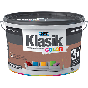 Het Klasik Color painting paint, 0277 brown, 4 kg