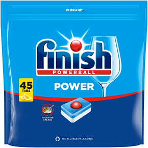 Finish Power Lemon Dishwasher Tablets 45 Pieces