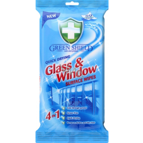 Green Shield 4in1 Windows and glass surfaces wet cleaning wipes 50 pieces