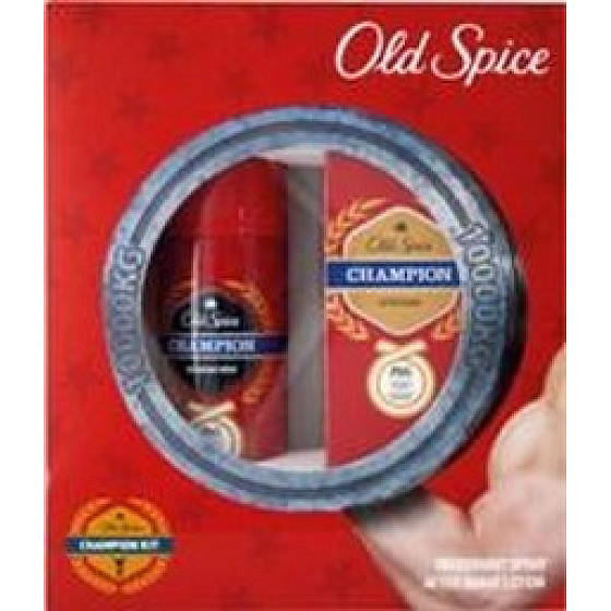 Old Spice Champion deodorant spray 125 ml + aftershave 100 ml, cosmetic set
