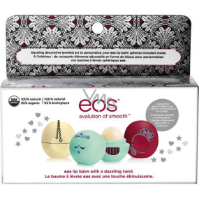 Eos Limited Edition Holiday 2015 Sweet Mint + Pomegranate Raspberry + Vanilla Bean Lip Balm 3 x 7 g