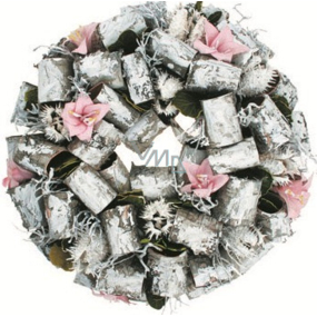 Birch Roll Wreath 27 cm in a Box