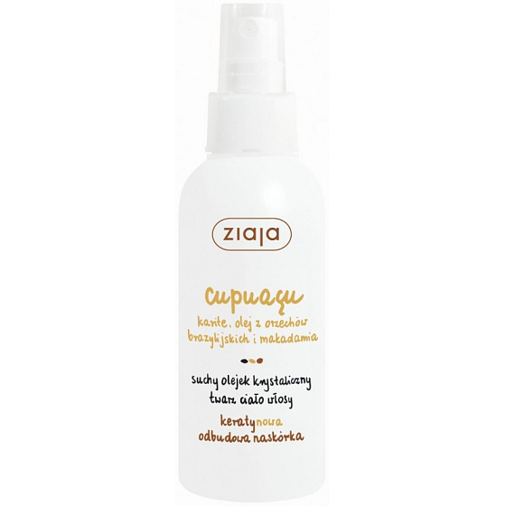 Ziaja Cupuacu crystalline dry oil for face, body, hair 100 ml spray