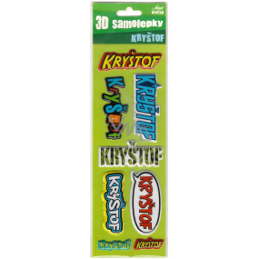 Nekupto 3D Stickers named Kryštof 8 pieces