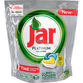 Jar Platinum All in One Lemon Dishwasher capsules 36 pieces