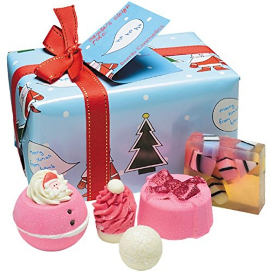 Bomb Cosmetics Spirit of Christmas ballistics 2 x 160 g + ball 30 g + block 50 g + soap 100 g, cosmetic set