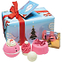 Bomb Cosmetics Spirit of Christmas ballistics 2 x 160 g + ball 30 g + block 50 g + soap 100 g, cosmetic set