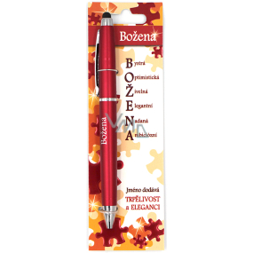 Nekupto Stylus Pen with the name Božena