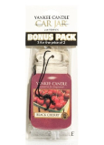 Yankee Candle Black Cherry - Ripe cherries Classic scented car tag paper 12 gx 3 pieces