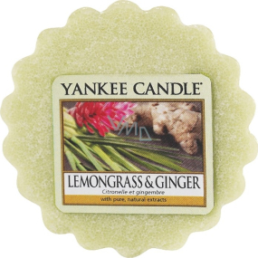 Yankee Candle Lemongrass & Ginger - Lemon Grass and Ginger Fragrance Wax for Aroma Lamp 22 g