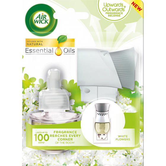 Air Wick Fresh Ivory Freesia Bloom - White freesia flowers electric air freshener set 19 ml