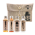 Bohemia Gifts Travel Pack Gentleman shower gel 50 ml + hair shampoo 50 ml + body lotion 50 ml + bottle for filling 50 ml, travel cosmetic set for men
