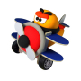 Jumping Clay Aircraft self-drying modeling clay 46 g + paper model + wheels 4+