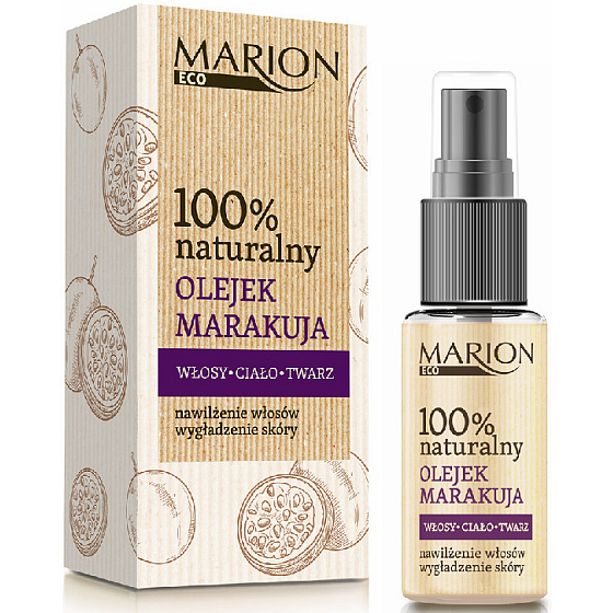 Marion Eco Marakuja 100% natural organic oil for hair, skin and body, skin smoothing 25 ml
