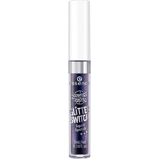 Essence Cosmic Cuties Glitter Switch liquid lipstick 05 Glitzy Blue 3 ml