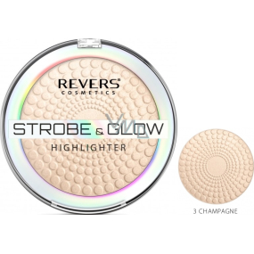 Revers Strobe & Glow Highlighter Brightening Powder 03 Champagne 8 g